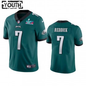 Maillot Enfant Philadelphia Eagles Haason Reddick 7 Super Bowl LVII Vert Vapor Limited